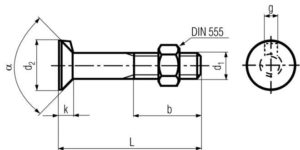 DIN 604 чертеж
